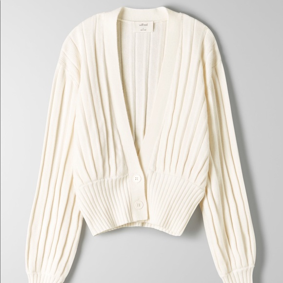 Aritzia Wilfred Plunge Front Cardigan - Picture 4 of 4